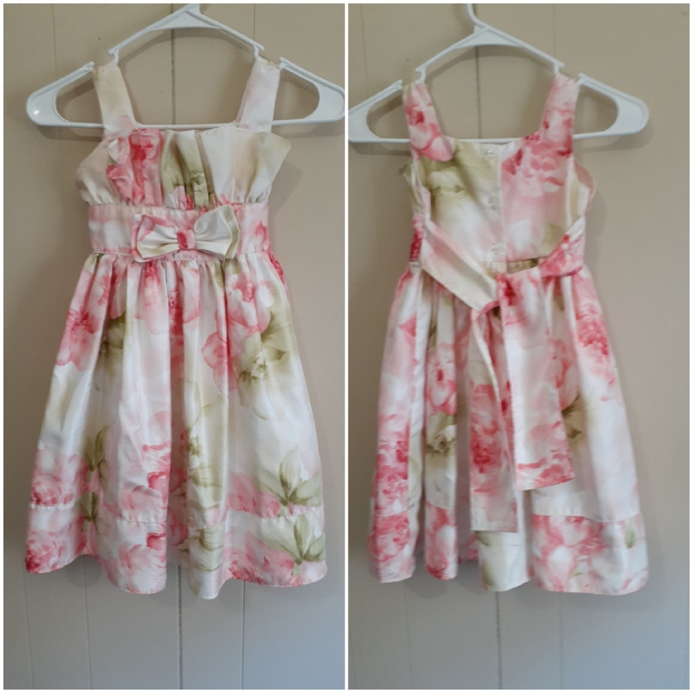 Jenny & Me floral Girls pink dess size 6 - Picture 1 of 2